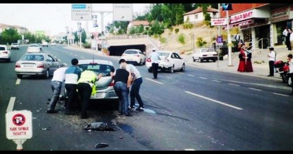 Pursaklar da Trafik Kazası